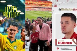 Ulang tahun ke-22, Justin Hubner banjir ucapan manis dari klub hingga Jennifer Coppen