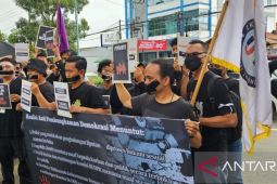 Puluhan wartawan boikot Polda Jambi pasca penghalangan kerja jurnalis