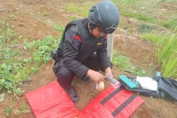 Brimob Polda Sumut musnahkan  satu mortir di Tapanuli Selatan