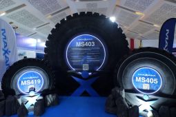 Maxam pamerkan ban kendaraan berat buatan Indonesia di Mining Expo