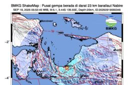 Jaringan internet area Nabire mengalami gangguan setelah gempa bumi