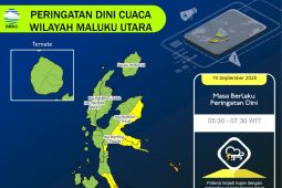 BMKG ingatkan warga Maluku Utara waspada cuaca ekstrem