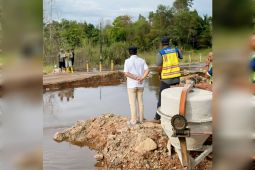 Gubernur Kalteng beri respons cepat, tinjau jalan nasional terputus di Katingan