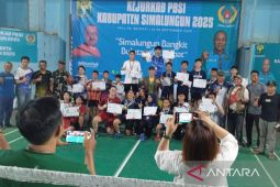 Kejuaraan bulutangkis antar pelajar PBSI Simalungun 2025, ini para pemenangnya