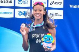 Martina Ayu raih perunggu Kejuaraan Triathlon di Jepang