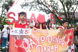 Karnaval HUT ke-80 PMI kampanyekan 'Ayo Donor Darah di Pontianak