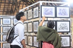 FOTO - Pameran tunggal kaligrafi di Gowa