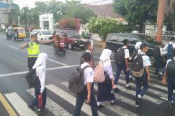 Sat Lantas Polres Langkat berikan pelayanan prima pada sejumlah jalan titik rawan macat