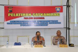 Kapolres Langkat buka pembekalan Satkamling