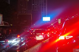 Gerbang Tol Semanggi ditutup sebabkan lalu lintas Semanggi-Slipi macet Jakarta hari ini