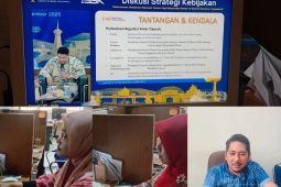 Kanwil Kemenkum Kalbar ikuti diskusi strategi kebijakan hukum terkait bantuan hukum bagi masyarakat siskin