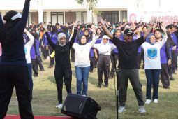 Pemkot Kediri gaungkan senam jaga kebugaran