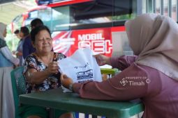 Ratusan warga Pulau Belitung manfaatkan layanan kesehatan gratis Mobil Sehat PT Timah