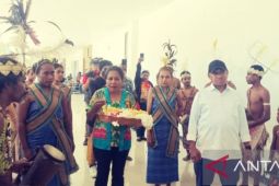 Imigrasi Biak layani periksa paspor wisatawan di bandara Internasional Frans Kaisiepo