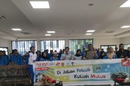 Honda Sulteng melaksanakan seminar safety riding "di jalan fokus, kuliah mulus" di Universitas Tadulako