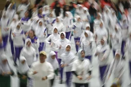 Senam Anak Indonesia Hebat di Samarinda