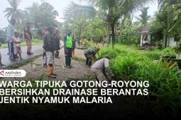 GOTONG-ROYONG BERSIHKAN DRAINASE KAMPUNG TIPUKA