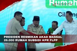 Presiden resmikan akad massal 26.000 rumah subsidi KPR FLPP