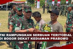 TNI rampungkan Serbuan Teritorial di Bogor dekat kediaman Prabowo