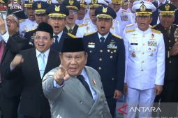 Prabowo bernyanyi saat Fadli Zon hingga Panglima bawakan lagu nasional