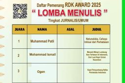 Wartawan ANTARA juara kompetisi menulis RDK Award 2025
