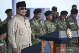 Presiden Prabowo jadi inspektur upacara HUT TNI di Monas