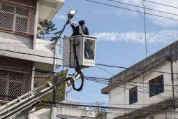 Dinas Kominfo Pematangsiantar pasang CCTV di relokasi pedagang Pasar Horas