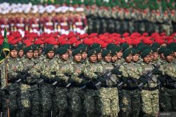 Upacara Peringatan HUT ke-80 TNI di Silang Monas