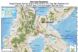 BMKG imbau warga di Poso tenang karena gempa tak berpotensi tsunami