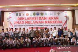 Polres Tapsel - Forkopimda Paluta deklarasi "jihat lawan narkoba" demi generasi emas 2045