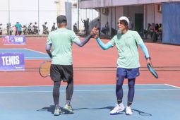 Ganda putri Sulsel ke semifinal tenis meja Pornas Korpri XVII di Palembang