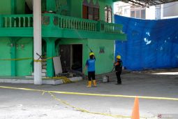 Penyemprotan disinfektan di Ponpes Al Khoziny