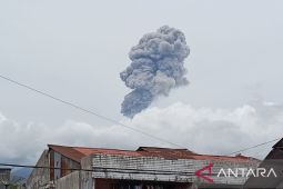 Gunung Marapi erupsi lontarkan abu setinggi 1.500 meter