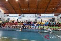 Hasil pertandingan Liga Futsal Pelajar 2025 tingkat SMP: SMPN 9 Pangkalpinang bantai SMP Kalam Kudus 7-0