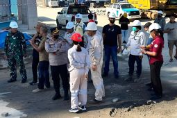 Polres Morowali lakukan olah TKP kebakaran menara scrubber PT SLNC