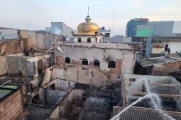 Puluhan rumahdi Penjaringan Jakarta terbakar