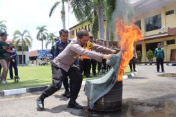 Polres bersama BPBD Bantul gelar pelatihan kesiapsiagaan dalam penanganan kebakaran