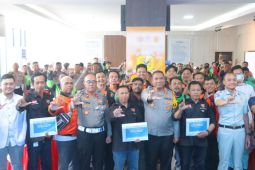 Aparat Polresta Bandarlampung sosialisasikan keamanan berkendara