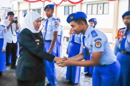 Khofifah pimpin pembaretan 1.346 siswa SMA Taruna se-Jatim