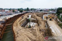 Pembangunan Bendung Sungai Hulu di Bekasi sudah capai 64 persen