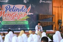Pelindo hadirkan program "Pelindo Mengajar" di SMP Negeri 8 Palembang
