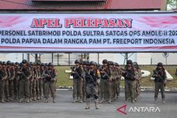 Polda Sultra kirim 100 personel Brimob ke Papua guna pengamanan Freeport
