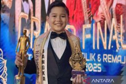 Siswa SDN 28 Pangkalpinang Azzam Pradipta raih runner-up 1 Duta Pariwisata Cilik Nasional 2025