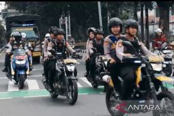 Tim gabungan di Bogor patroli antisipasi gangguan setahun Prabowo--Gibran