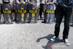 2.278 personel polisi siaga aksi 1 tahun pemerintahan Prabowo-Gibran di Makassar