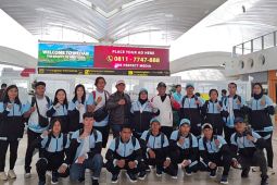 Tim Wushu dan karate bertolak dari Medan menuju Kudus