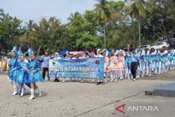 1.740 pelajar di Lamsel ikuti lomba drum band jenjang SD dan SMP