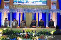 Bupati Bambang Bayu Suseno paparkan kinerja selama delapan bulan di Paripurna HUT Muarojambi ke 26