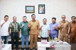 Lintas Asosiasi Jasa Konstruksi Madina audiensi dengan Bupati Saipullah Nasution
