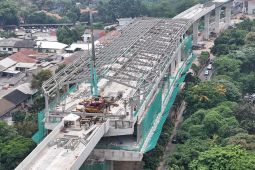 Pembangunan LRT Jakarta Fase 1B rute Velodrome-Manggarai capai 75 persen